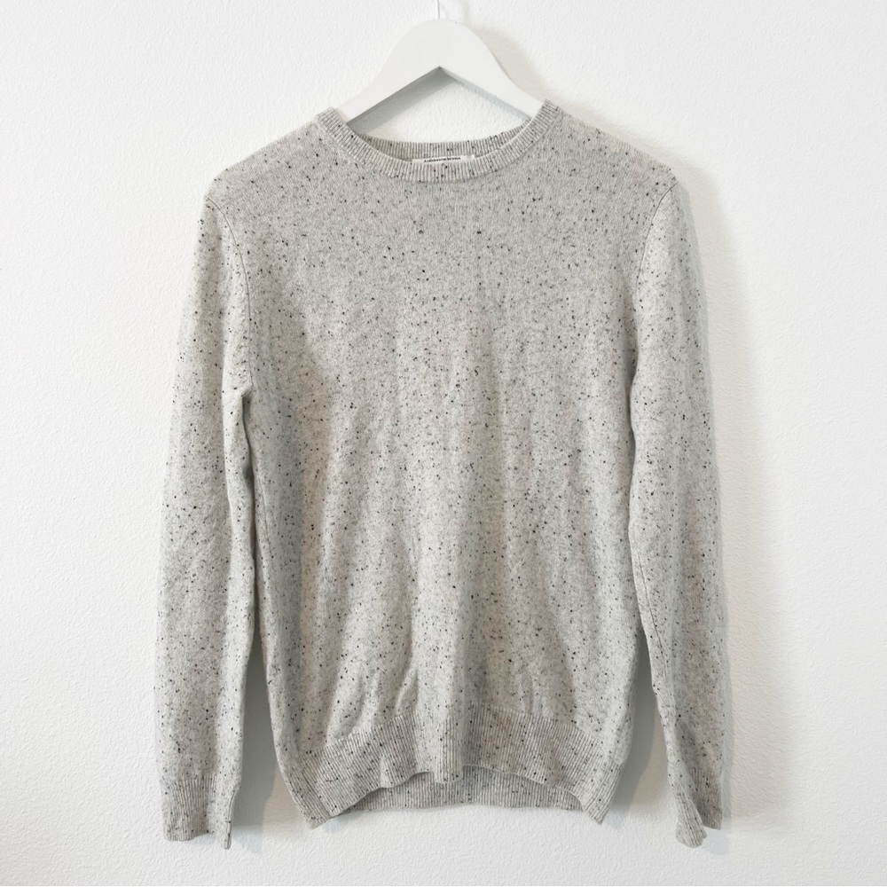 Pure Cashmere NYC x Cafe Leandra Unisex Crew Neck Sweater Fossil Size Small S